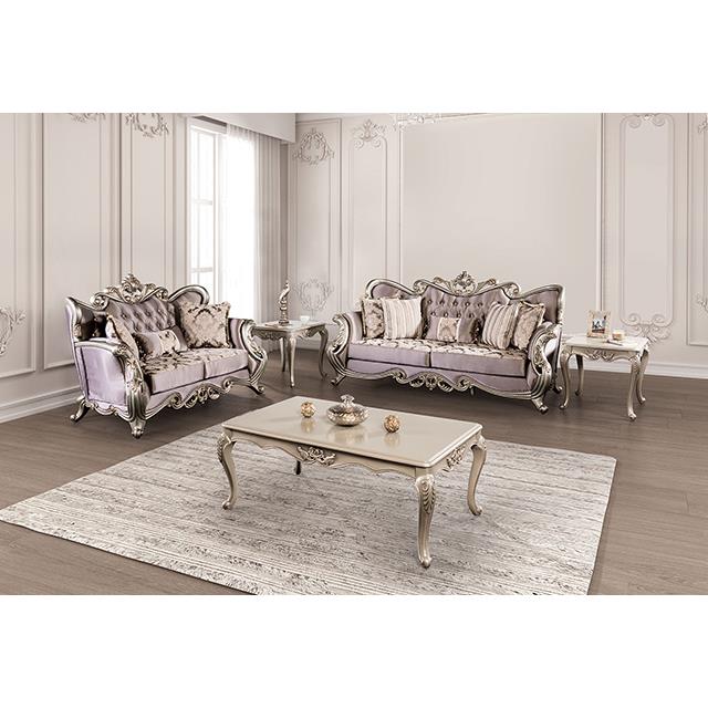 Furniture of America Albacete FM65006PR-LV Loveseat IMAGE 2