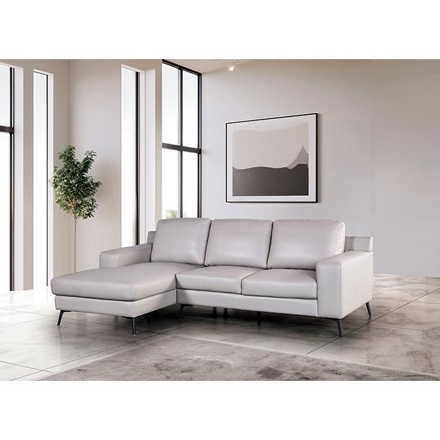 Furniture of America Stordal FM69004LG-SECT-L Sectional, Left Chaise IMAGE 2