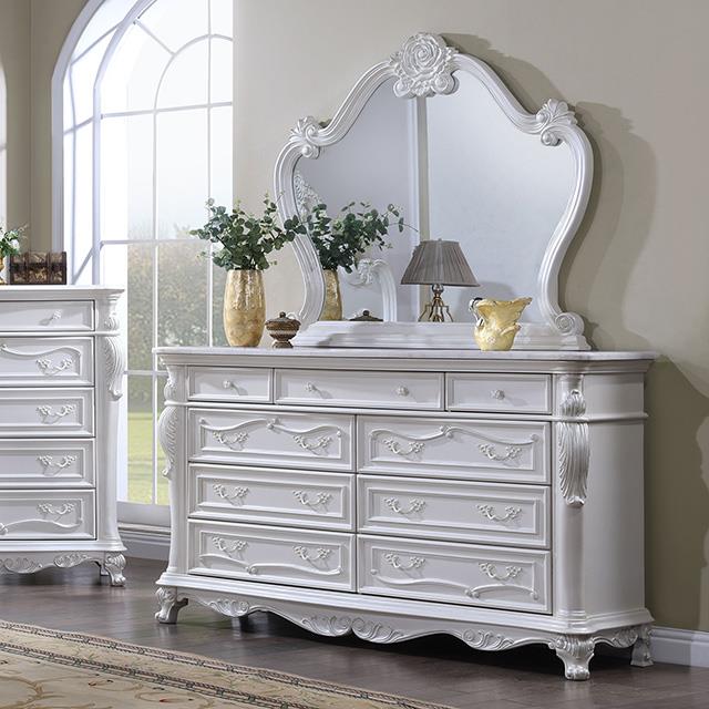 Furniture of America Ventresca FM7635WH-D Dresser IMAGE 1