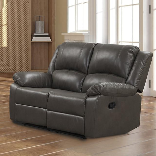 Furniture of America Letha NX6008GY-LV Manual Loveseat IMAGE 1