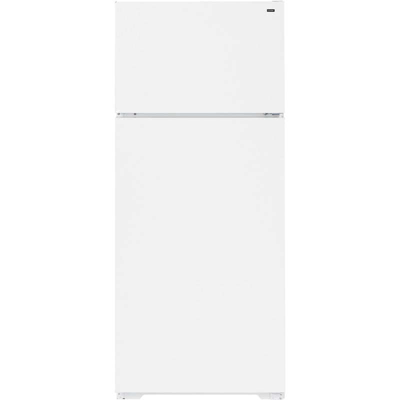 Hotpoint 28-inch, 16.6 cu. ft. Top Freezer Refrigerator HTR17BBBLWW IMAGE 1