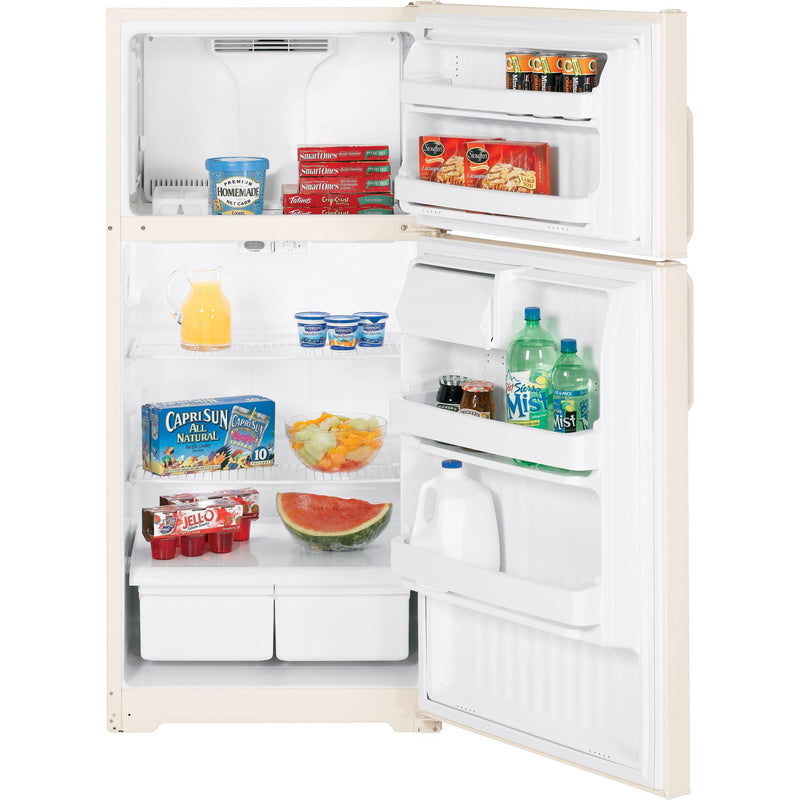 Hotpoint 28-inch, 16.6 cu. ft. Top Freezer Refrigerator HTH17BBTRCC IMAGE 2