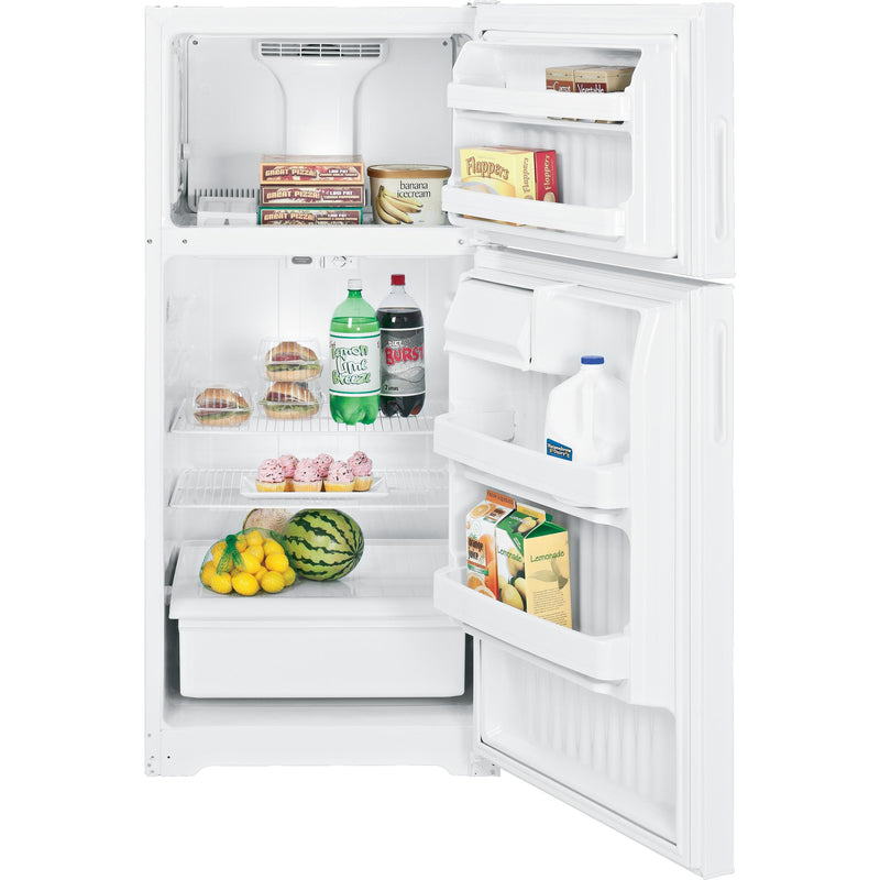 Hotpoint 28-inch, 15.6 cu. ft. Top Freezer Refrigerator HTR16ABSLWW IMAGE 2