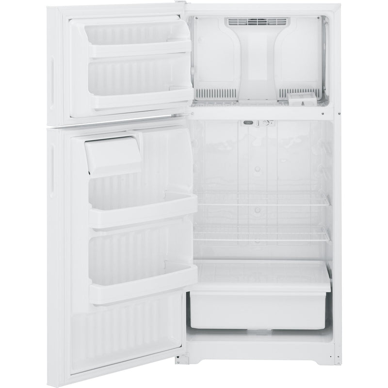 Hotpoint 28-inch, 15.6 cu. ft. Top Freezer Refrigerator HTR16ABSLWW IMAGE 4