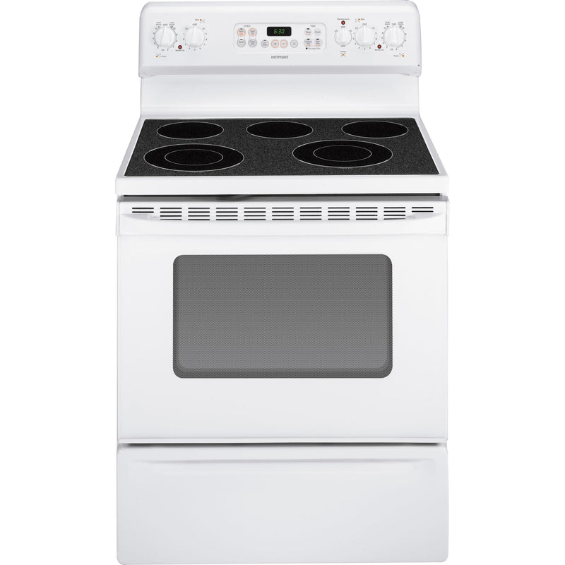 Hotpoint 30-inch Freestanding Electric Range RB792DRWW IMAGE 1